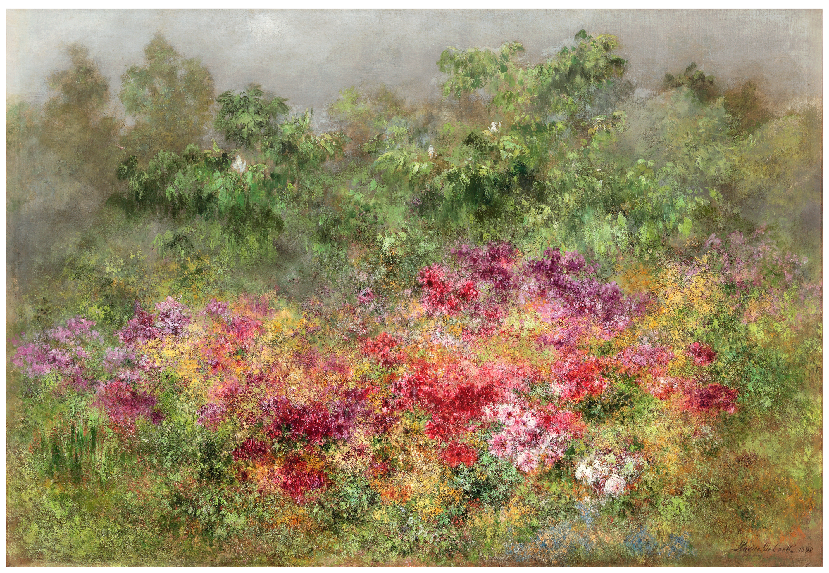 Artist's flower garden